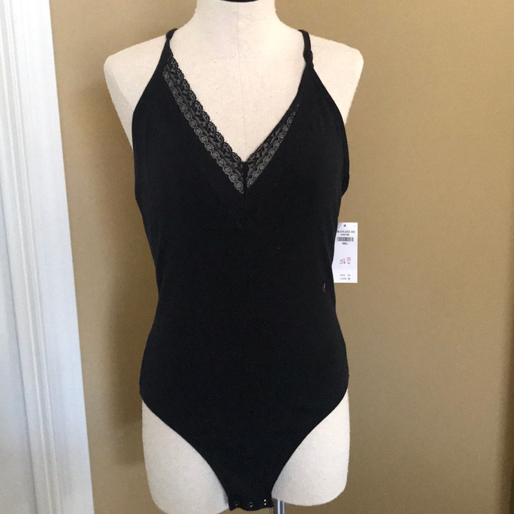 Black Abercrombie and Fitch bodysuit